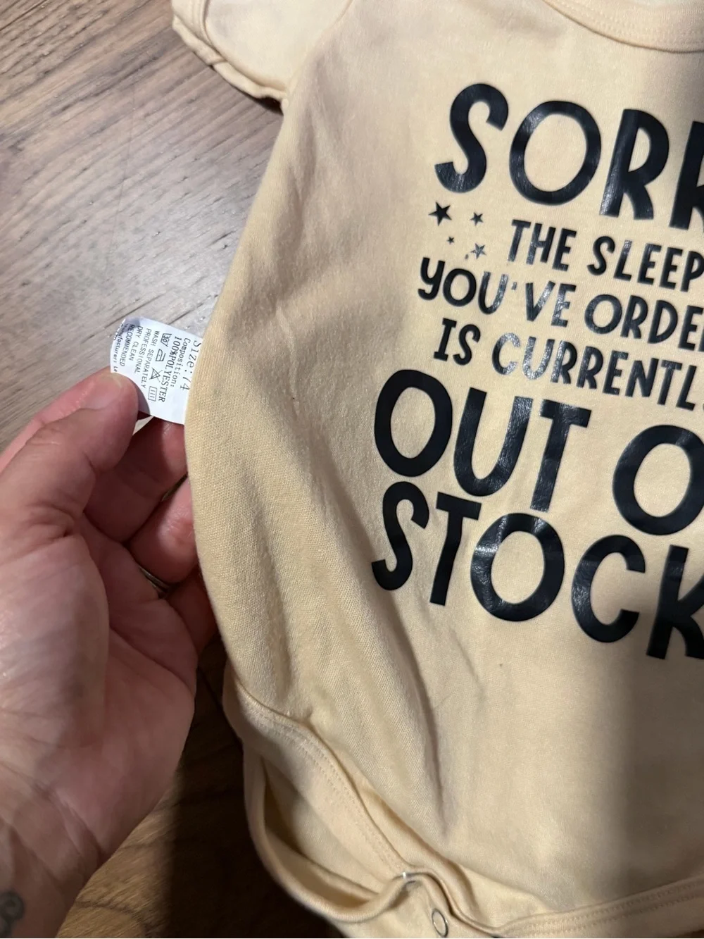 Sorry The Sleep You Ordered Is Out Of Stock 6-9 Months